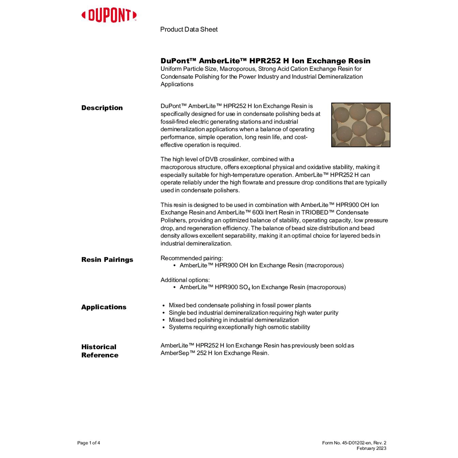 AMBERLITE252 H - 200L DRUM