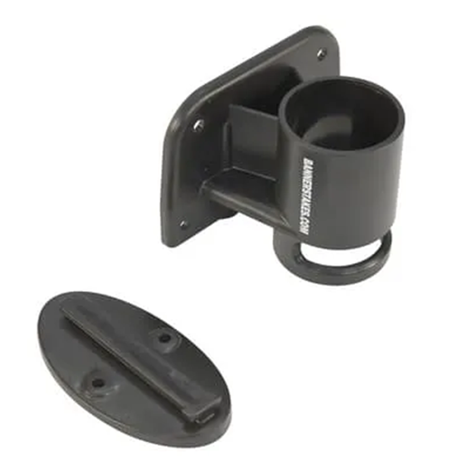 Vestil (Plastic Web Barrier Wall Mount Kit Black  WBS-WALL  )
